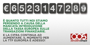 Tassa europea sulle Transazioni Finanziarie per ridare all’Europa un’anima sociale e solidale   